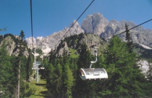 Ferrata Dibona: Seilbahn No.1