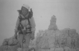 Merlone - am Gipfel in Wolken