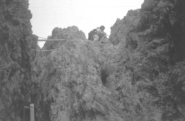 Merlone - Abstieg �ber Leitern 1