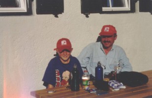 Pisciad�-H�tte, auf der Terrasse