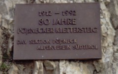 P��necker - Hinweistafel