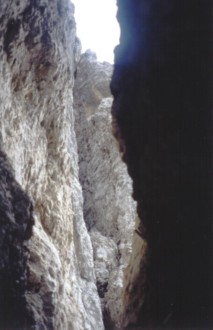 P��necker - Blick zur�ck hoch zum Kamin