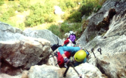 Monte Albano - der Ausstiegskamin