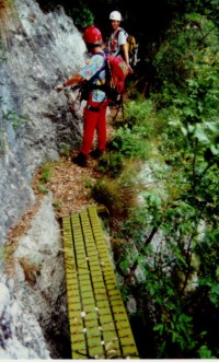 Sentiero dell�Anglone - Metallbr�cke