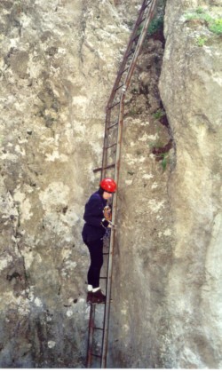 Burrone-Giovanelli: erste Leiter