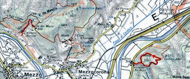 Karte: Rio Secco & Burrone