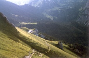 Aggenstein - Blick zur Pfrontener-H�tte