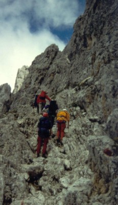 Santnerpa� - gestuftes Felsgel�nde