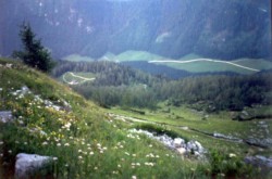 Aufstieg zum Watzmannhaus - Blick zur�ck