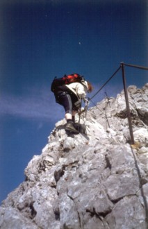 Zur S�dspitze - blauer Himmel