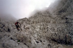 Abstieg von der S�dspitze