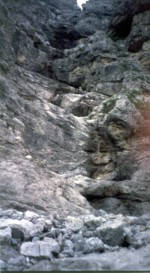 Abstieg - Bachquerung