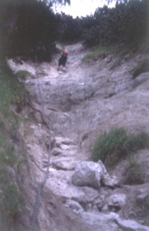 Abstieg - runter an Ketten