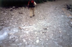 Im Wimbachgries - kleines Bachbett