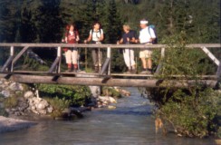 Brücke im Partnach Tal